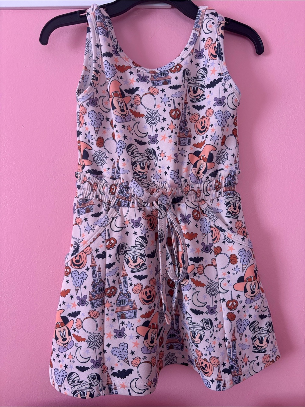 The Magic Box girls athletic dress Disney Halloween collection print